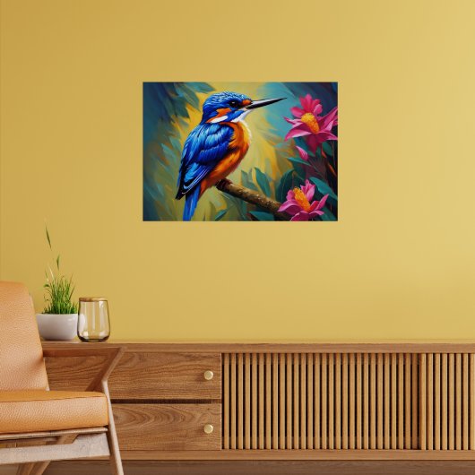 Azure Kingfisher Poster (Wohnzimmer 2)