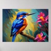 Azure Kingfisher Poster (Vorne)