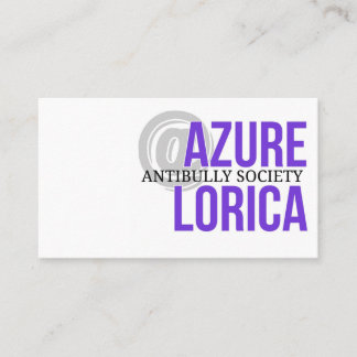 Azure Lorica Antibully Society Visitenkarte