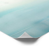 Azure Mangrove Majestät: Aquarell blau-grün Poster (Ecke)