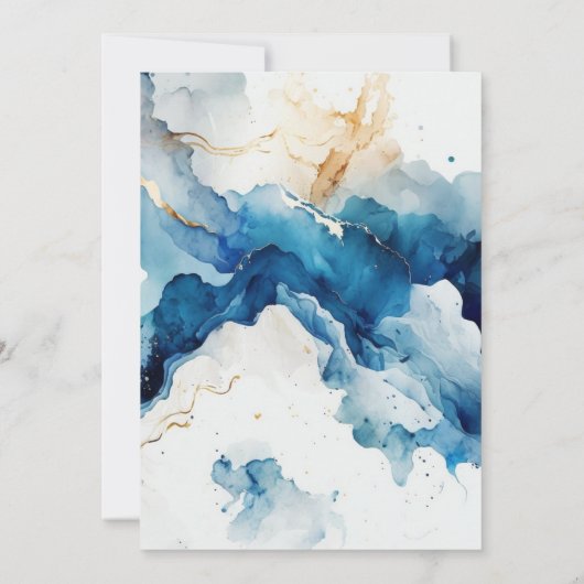 AZURE Marble Dreams Gala Einladung (Rückseite)