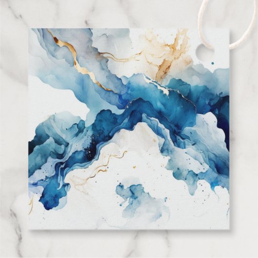 AZURE Marble Dreams Gala Geschenkanhänger (Rückseite)