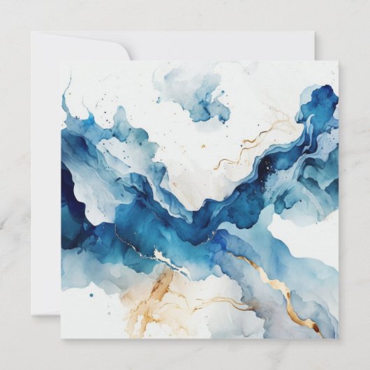 AZURE Marble Dreams Gala | GLITZER SAVE THE DATE (Rückseite)