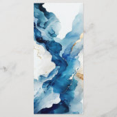 AZURE Marble Dreams Gala Menükarte (Rückseite)