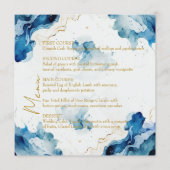 AZURE Marble Dreams Gala Menükarte (Vorderseite)