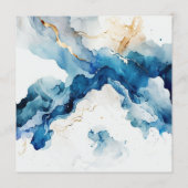 AZURE Marble Dreams Gala Menükarte (Rückseite)