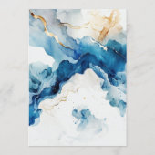 AZURE Marble Dreams Gala Menükarte (Rückseite)