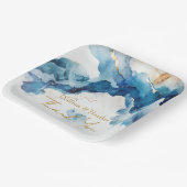 AZURE Marble Dreams Gala Pappteller (Gewinkelt)