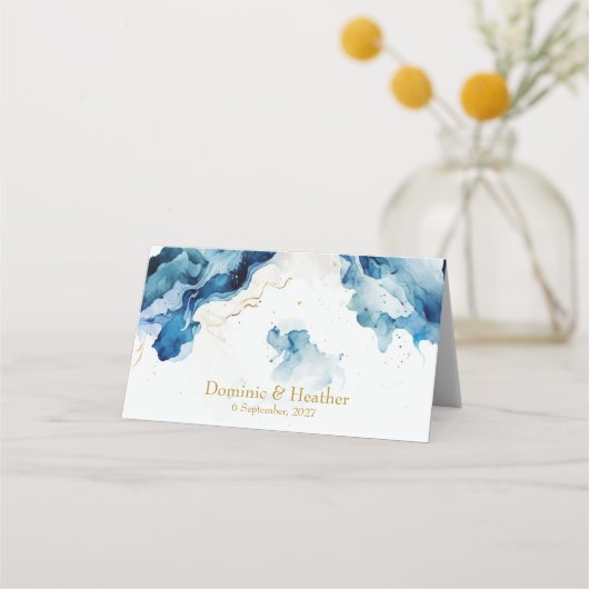 AZURE Marble Dreams Gala Table Platzkarte (Rückseite)