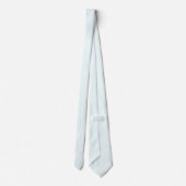 Azure Mist Blue & Seashell White Pinstripes Krawatte (Rückseite)
