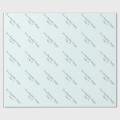 Azure Mist Pale Blue F0FFFF - Custom oder Blank Geschenkpapier (Flach)