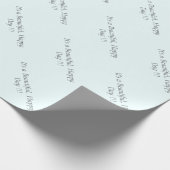 Azure Mist Pale Blue F0FFFF - Custom oder Blank Geschenkpapier (Ecke)