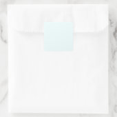 Azure Mist Pale Blue F0FFFF - Option zum Hinzufüge Quadratischer Aufkleber (Tasche)