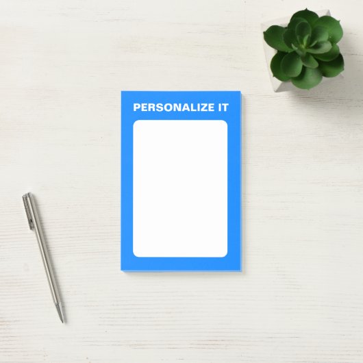 Azure Modern Personalisiert Versatile Post-it Klebezettel (Büro)