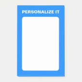 Azure Modern Personalisiert Versatile Post-it Klebezettel (Vorderseite)