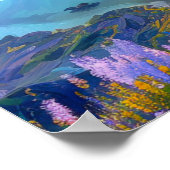 Azure Oasis: Ein serener Bergsee Poster (Ecke)