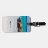 Azure Ocean Sandy Beach Foto Gepäckanhänger (Vorderseite horizontal)