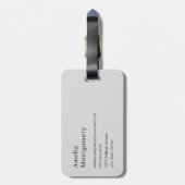 Azure Ocean Sandy Beach Foto Gepäckanhänger (Rückseite vertikal)