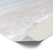 Azure Ocean Sandy Beach Foto Poster (Ecke)