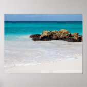 Azure Ocean Sandy Beach Foto Poster (Vorne)