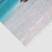 Azure Ocean Sandy Beach Foto Seidenpapier (Ausschnitt)