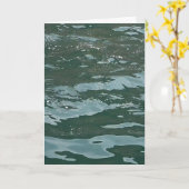 Azure Oceans Greetings Card Karte (Gelbe Blume)