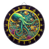 Azure Octopus Tide Dartboard Dartscheibe (vorne)