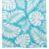 Azure Palms Duschvorhang (Vorderseite)