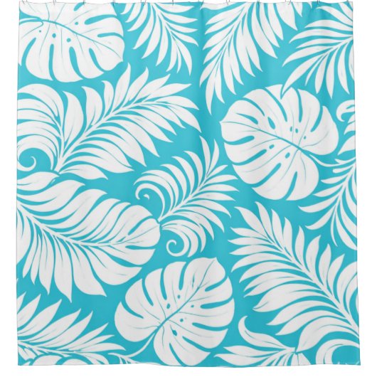 Azure Palms Duschvorhang (Vorderseite)