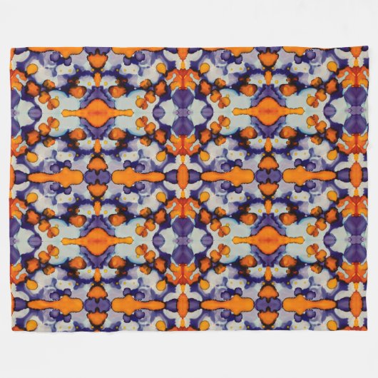 Azure Pumpkin Fleecedecke (Vorderseite (Horizontal))