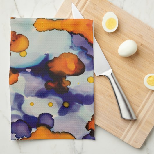 Azure Pumpkin Geschirrtuch (Viertel Falte)