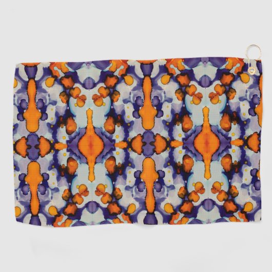 Azure Pumpkin Golfhandtuch (Horizontal)