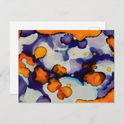 Azure Pumpkin Postkarte (Vorne/Hinten)