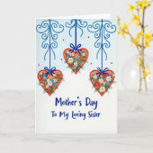 Azure Ribbon Muttertagskarte Karte (Gelbe Blume)