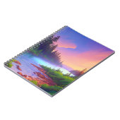 Azure River Zwischen der Stille eines Pinienwaldes Notizblock (Linke Seite)