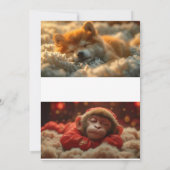 Azure Romance: Sunset Rose Hochzeit Invita Einladung (Rückseite)