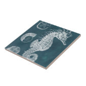 Azure-Seepferd-Studie I Fliese (Seite)