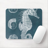 Azure-Seepferd-Studie I Mousepad (Mit Mouse)