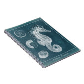 Azure-Seepferd-Studie I Notizblock (Rechte Seite)