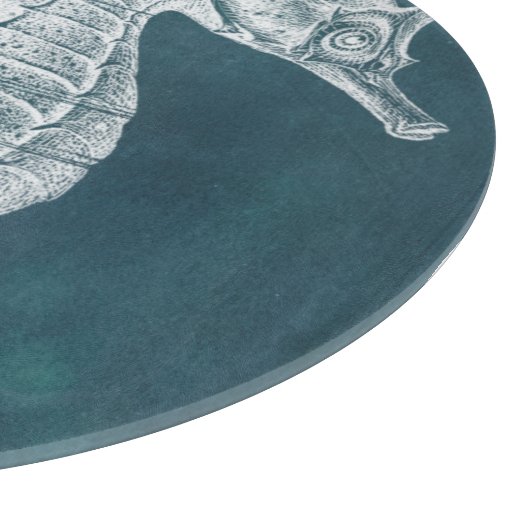 Azure-Seepferd-Studie I Schneidebrett (Ecke)