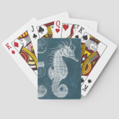 Azure-Seepferd-Studie I Spielkarten (Rückseite)