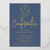 Azure Segen Boys Bestätigung Einladung (Vorderseite)