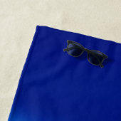 Azure Shift - Dynamic Blue Wave Gradient Strandtuch (Beispiel)