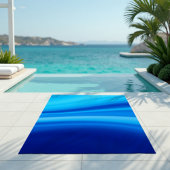 Azure Shift - Dynamic Blue Wave Gradient Strandtuch