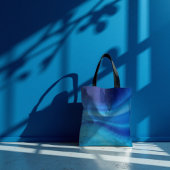 Azure Shift - Dynamic Blue Wave Gradient Tasche