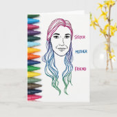 Azure Sisters Day Art Card Karte (Gelbe Blume)