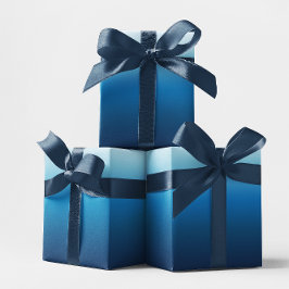 Azure Sky bis Ocean Blue Ombre Geschenkpapier
