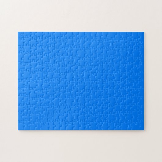 Azure Solid Color Customizing It Puzzle (Horizontal)