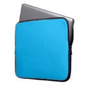 Azure Solid Color Laptop Ärmel Laptopschutzhülle (Vorderseite Links)
