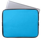 Azure Solid Color Laptop Ärmel Laptopschutzhülle (Vorderseite)